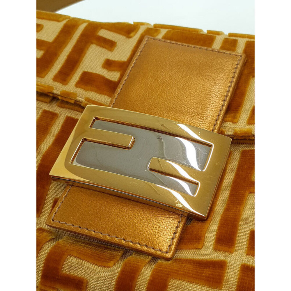Fendi Zucca Baguette Shoulder Bag Handbag Brown - Picture 5 of 9